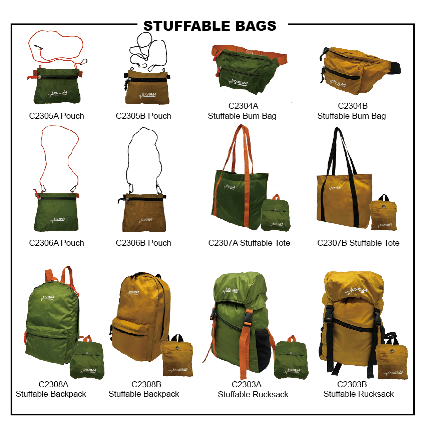 Stuffable Eco-friendly Bags for outdoor